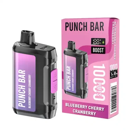 Punch Bar 10000 Puffs Disposable Vape Blueberry Cherry Cranberry