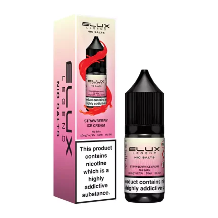 Elux Legend Nic Salts Strawberry Ice Cream 10mg E-Liquid