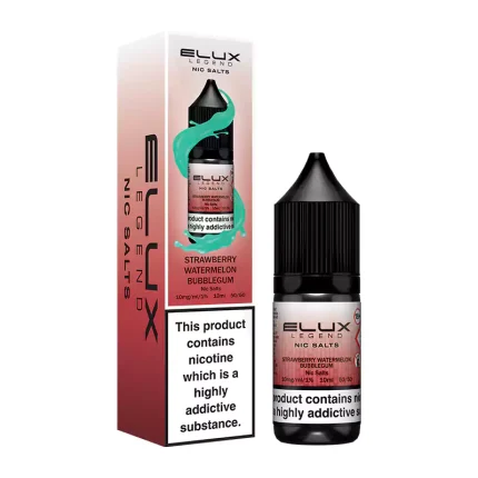 Elux Legend Nic Salts Strawberry Watermelon Bubblegum 10mg E-Liquid