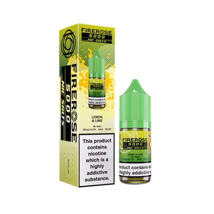 FireRose 5000 Nic Salts 10ml E-Liquid Lemon & Lime