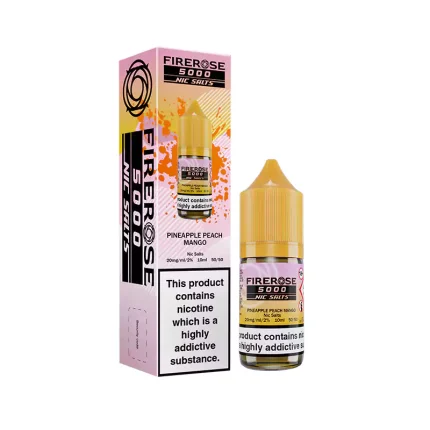 FireRose 5000 Nic Salts 10ml E-Liquid Pineapple Peach Mango