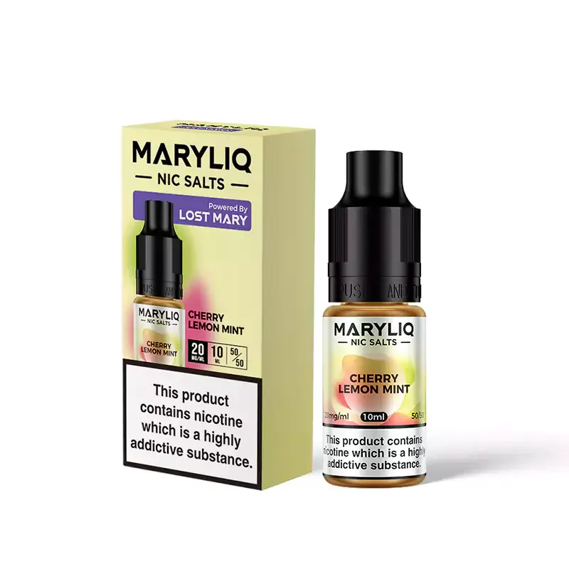 Lost Mary MARYLIQ Nic Salts E-Liquids 10ml - Cherry Lemon Mint Lost Mary MARYLIQ Nic Salts E-Liquids 10ml - Cherry Lemon Mint