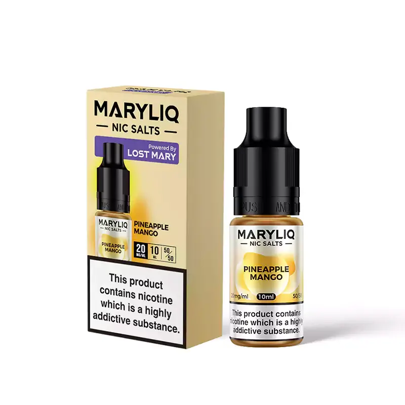 Lost Mary MARYLIQ Nic Salts E-Liquids 10ml - Pineapple Mango Lost Mary MARYLIQ Nic Salts E-Liquids 10ml - Pineapple Mango